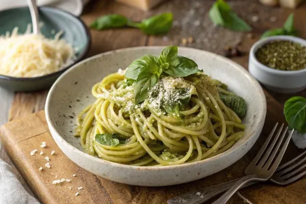 Fesleğenli Makarna / Pasta With Basil