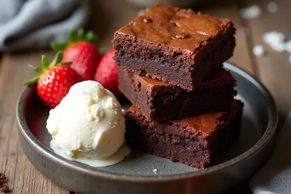 Dondurmalı Brownie/Brownie With Icecream